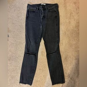 Free People black skinny jeans